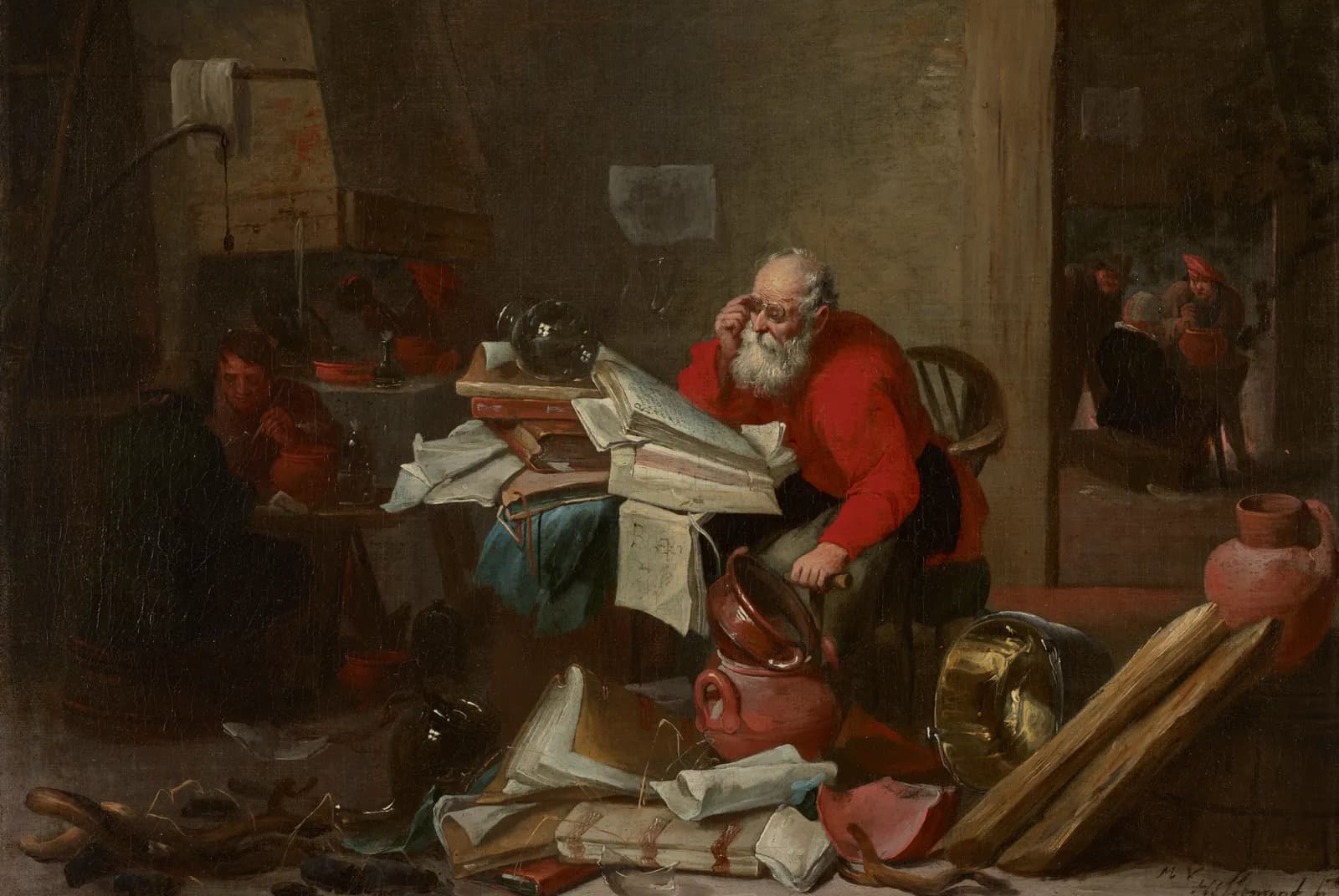 De alchemist – Adriaen van Ostade