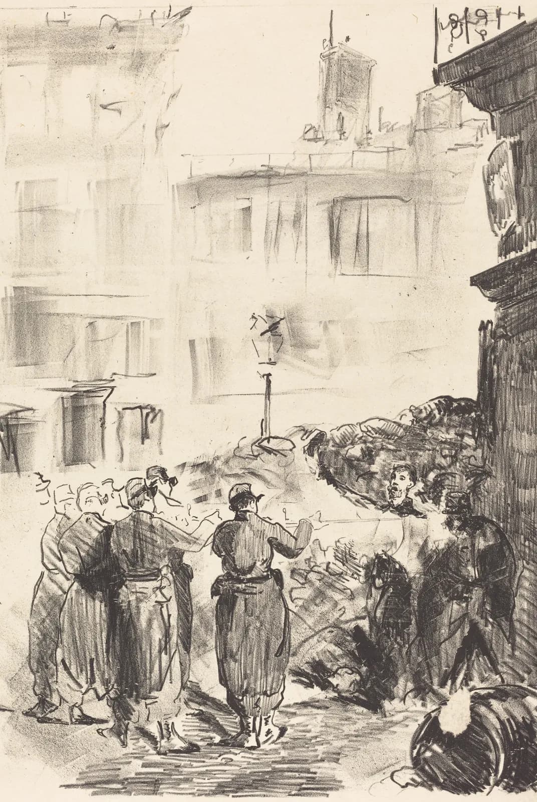 De barricade (La barricade) – Édouard Manet