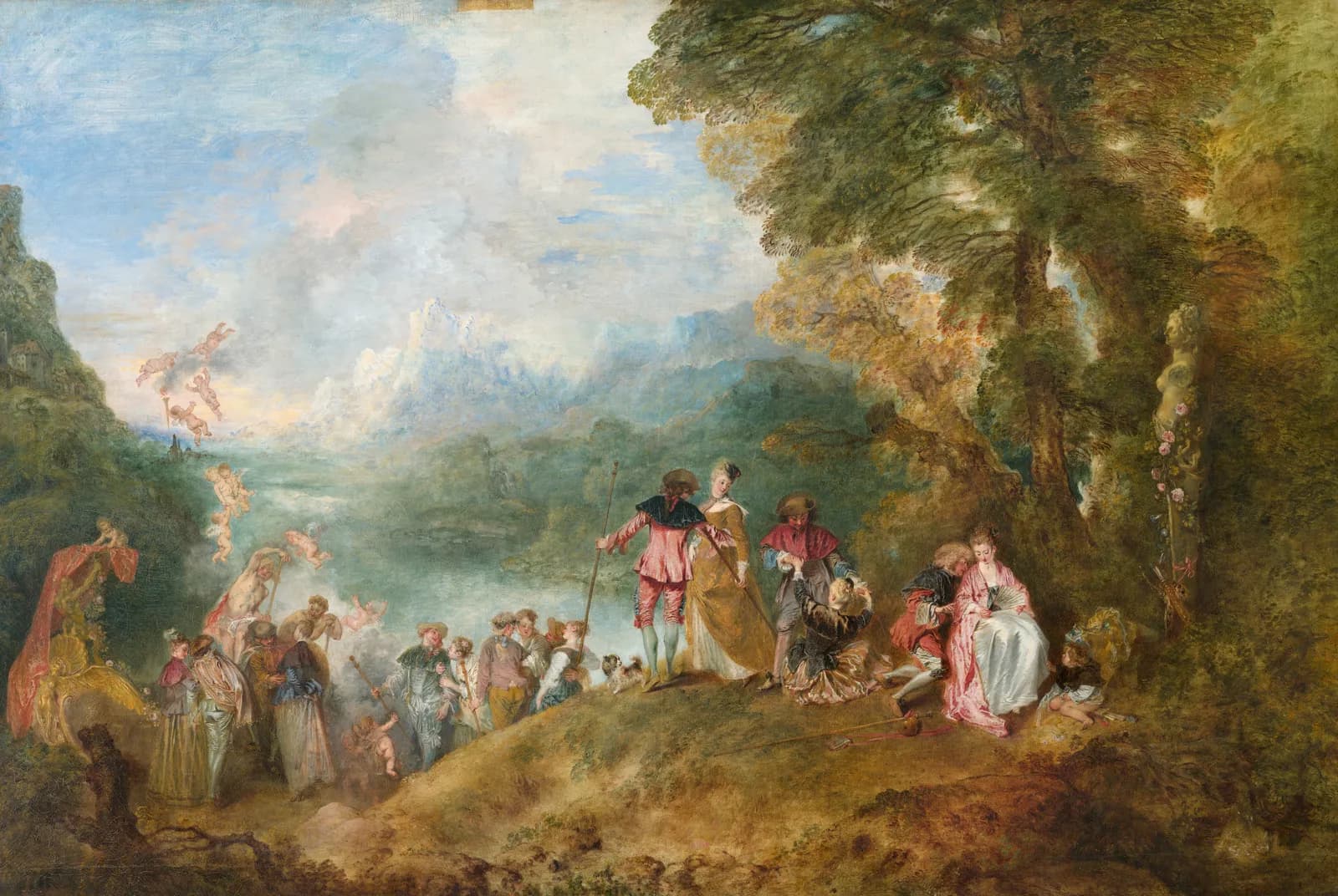 De bedevaart naar Cythera – Jean-Antoine Watteau