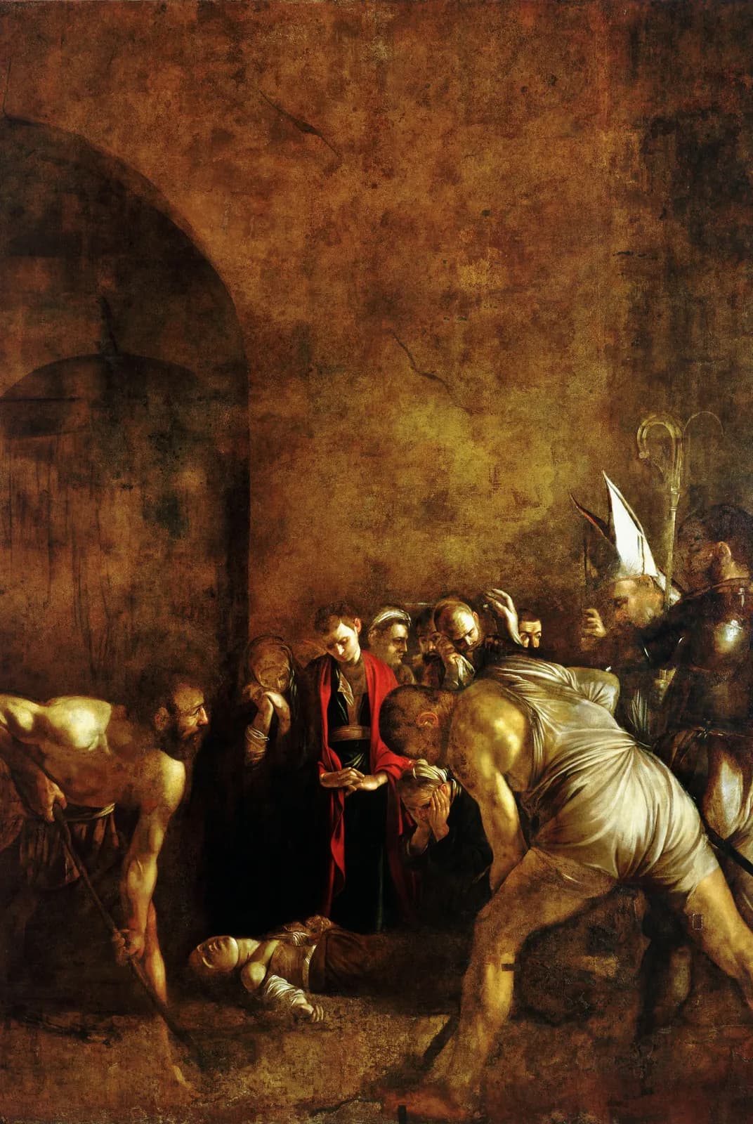 De begrafenis van de heilige Lucia – Caravaggio