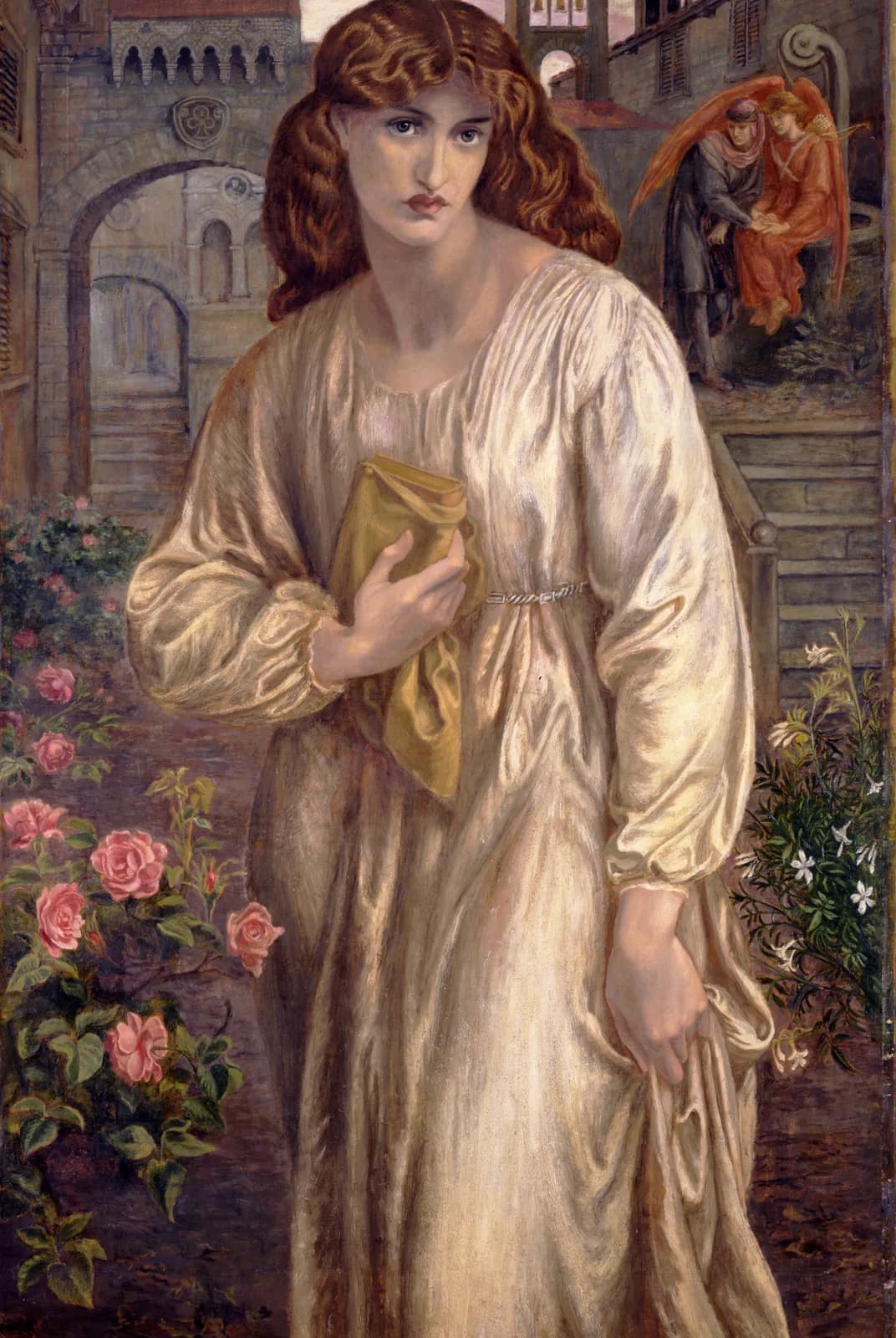 De begroeting van Beatrice – Dante Gabriel Rossetti
