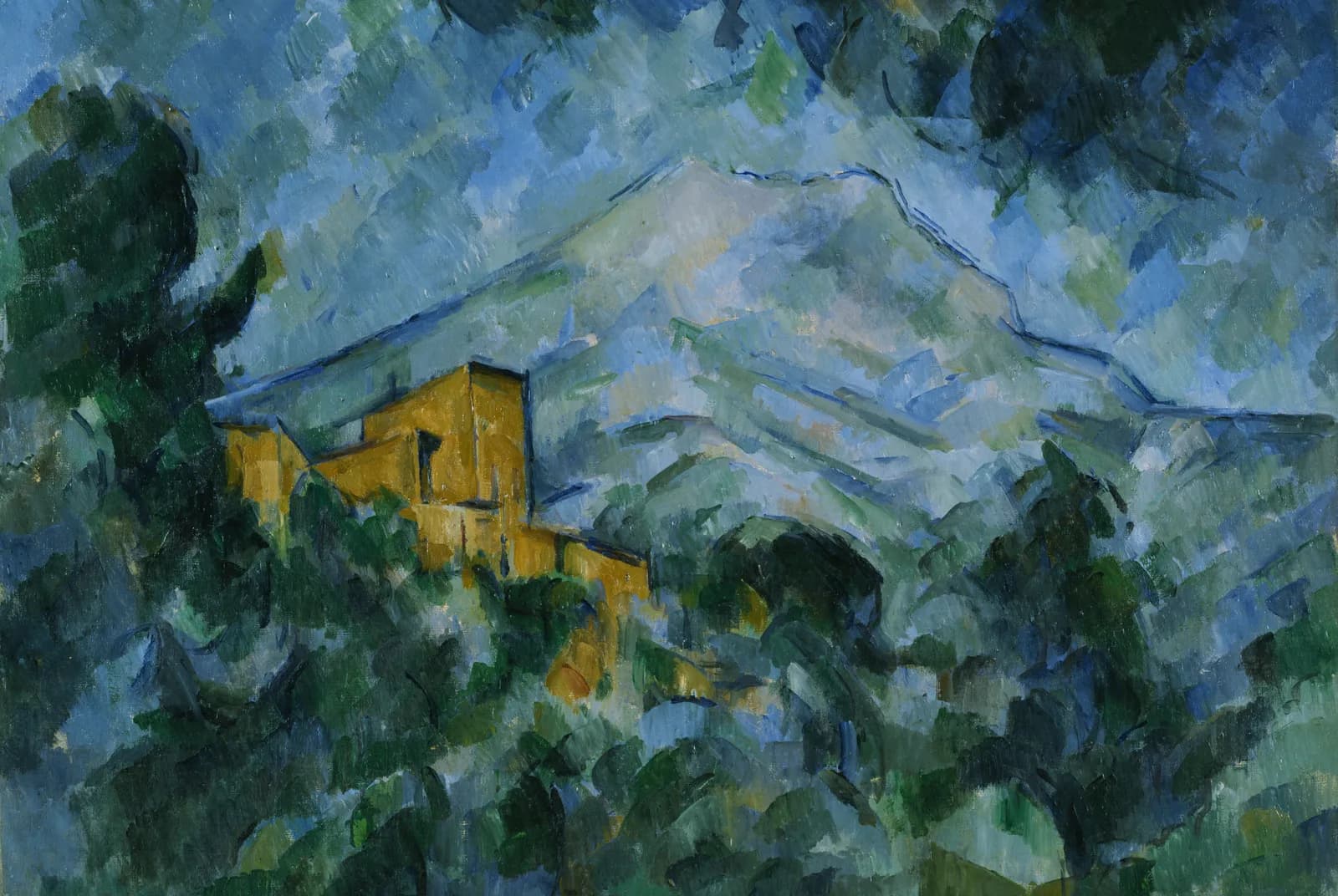 De berg Sainte-Victoire en Château Noir – Paul Cézanne
