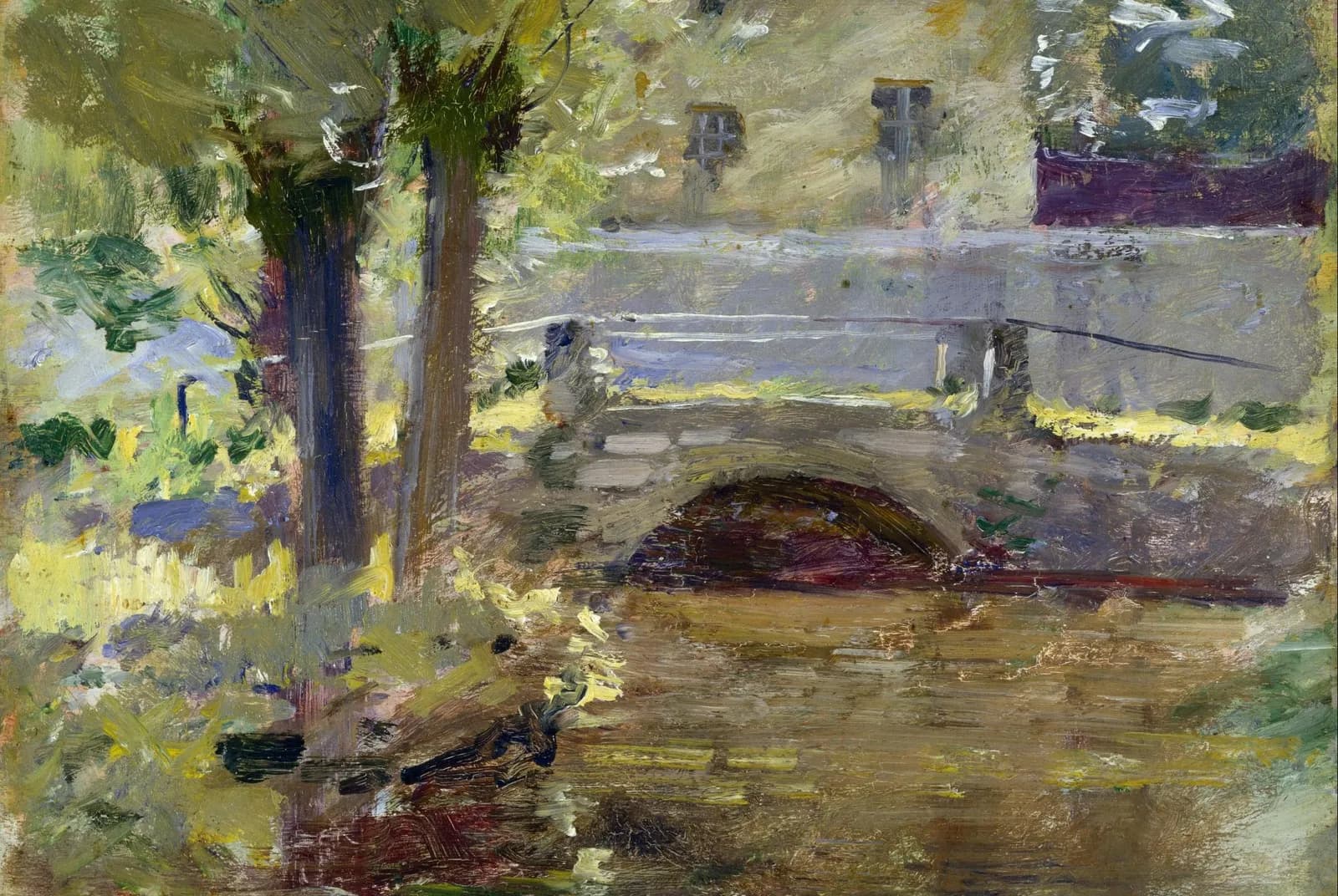 De brug bij Giverny – Theodore Robinson