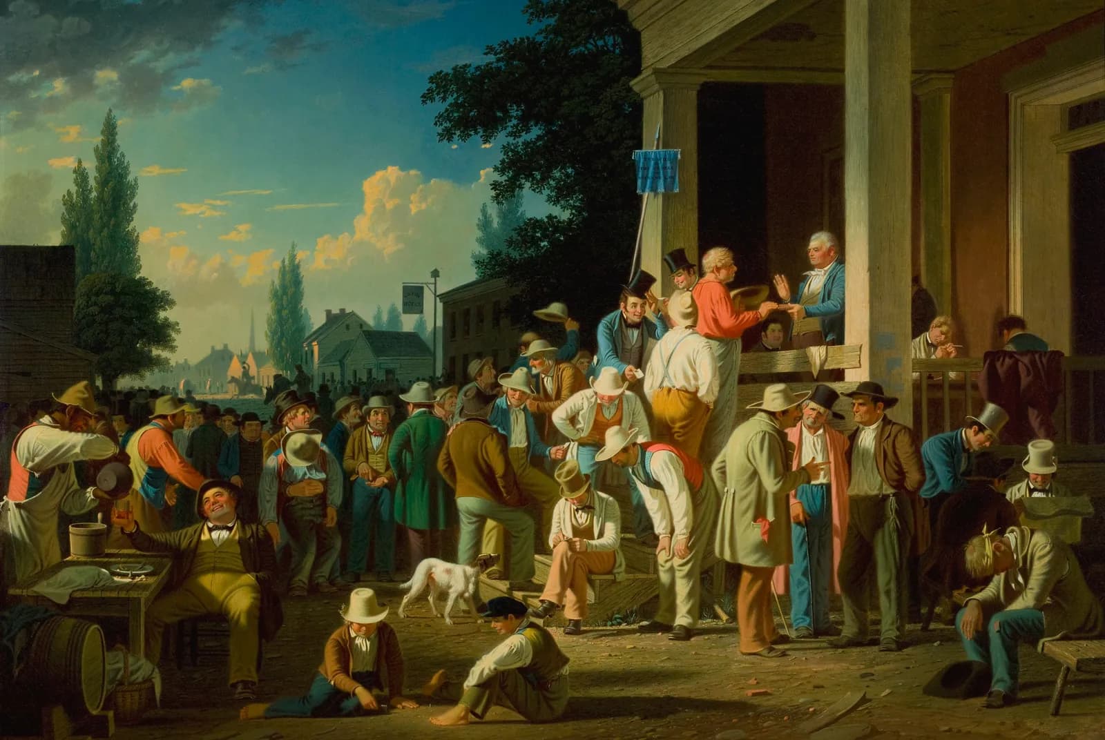 De districtsverkiezing – George Caleb Bingham