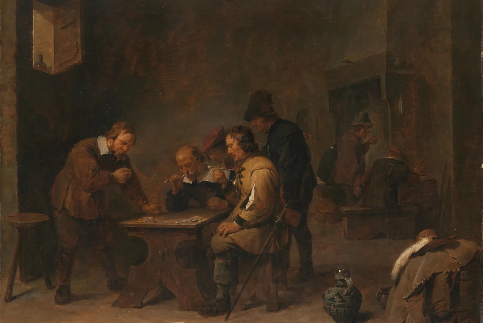 De dobbelaars – David Teniers