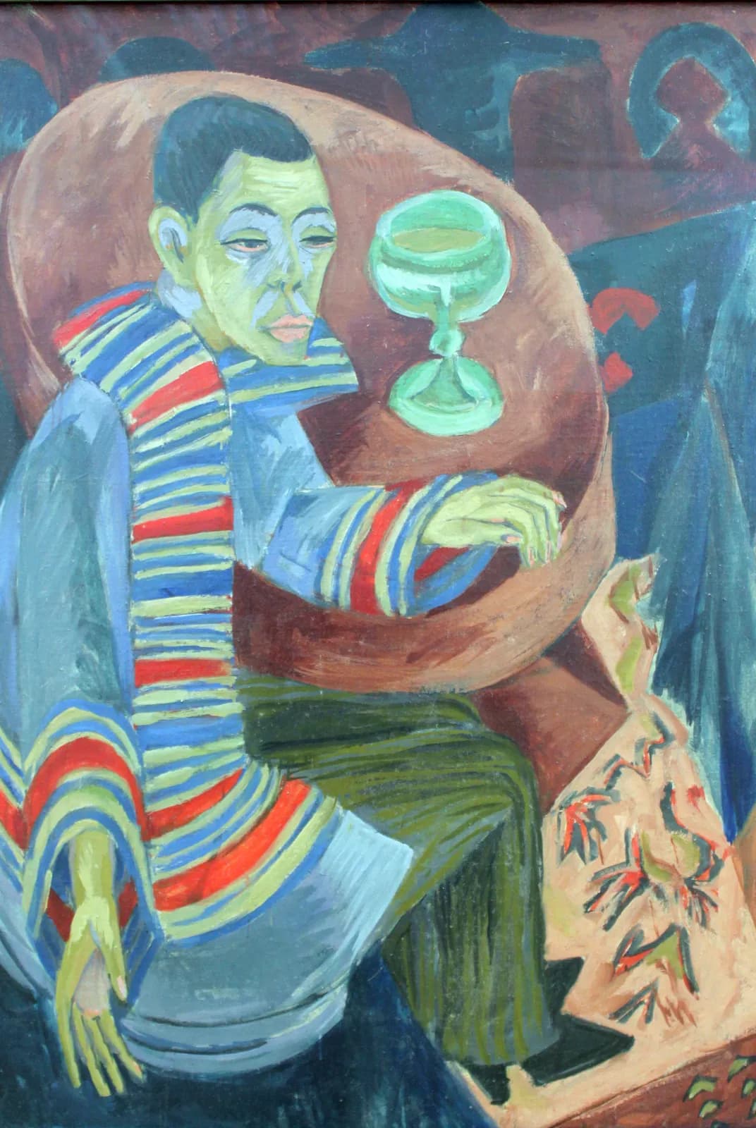 De drinker, zelfportret – Ernst Ludwig Kirchner