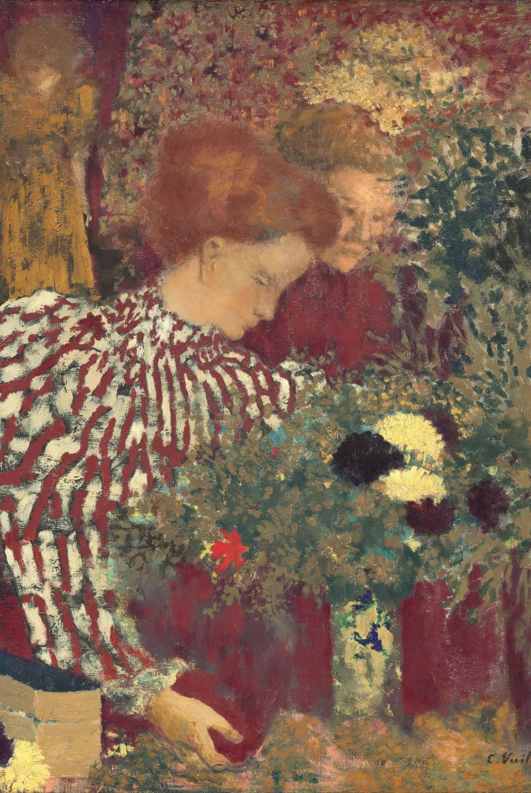 De gestreepte blouse – Édouard Vuillard