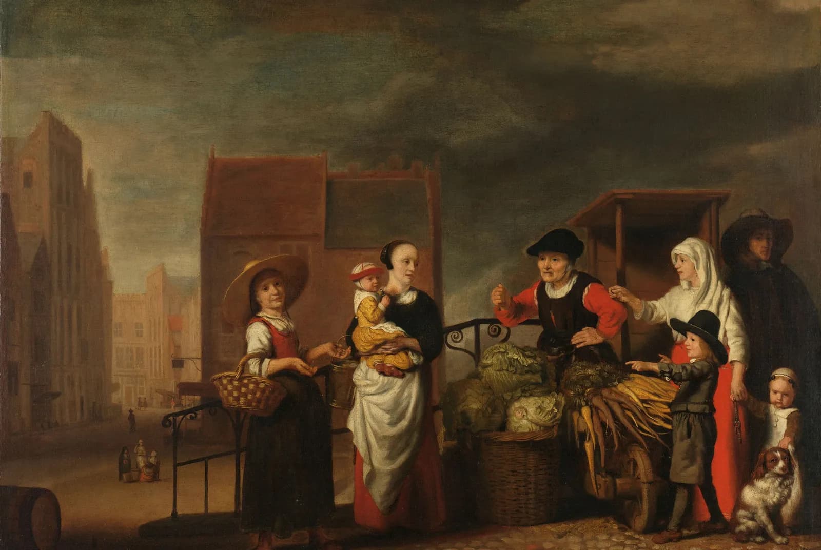 De groentemarkt – Nicolaes Maes