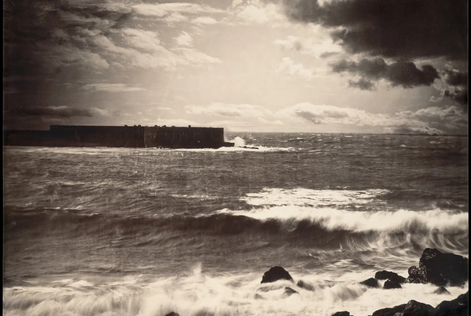 De grote golf, Sète (1857) – Gustave Le Gray