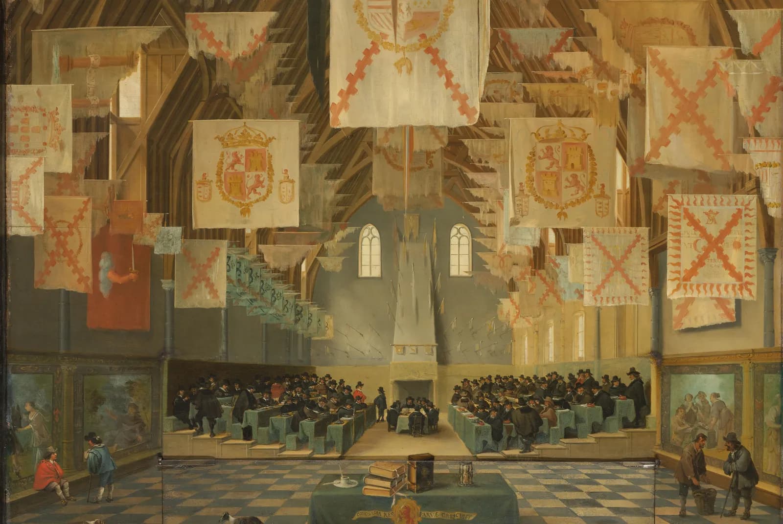 De Grote Zaal op het Binnenhof, Den Haag, tijdens de Grote Vergadering – Anthonie Palamedes
