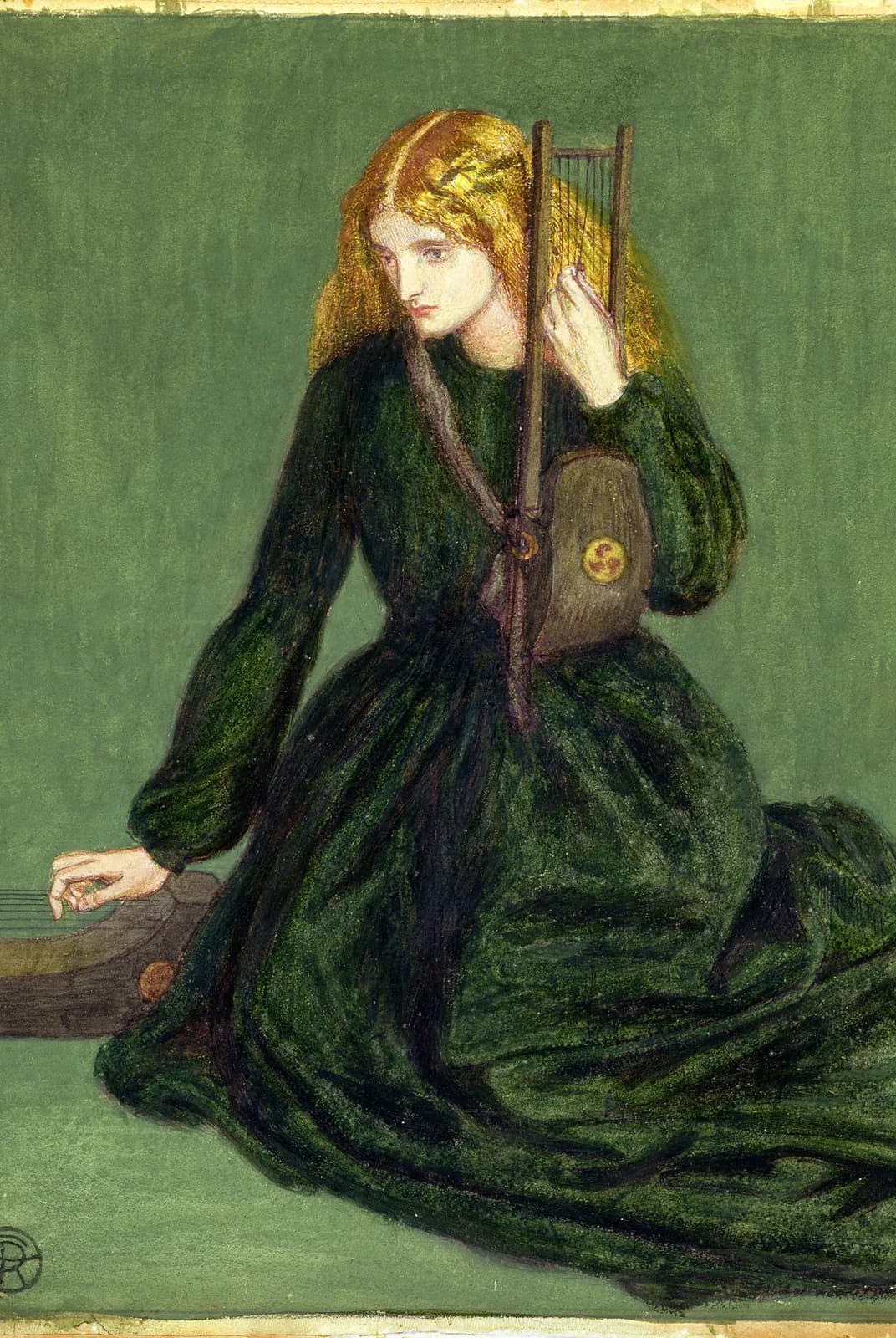 De harpspeelster – Dante Gabriel Rossetti