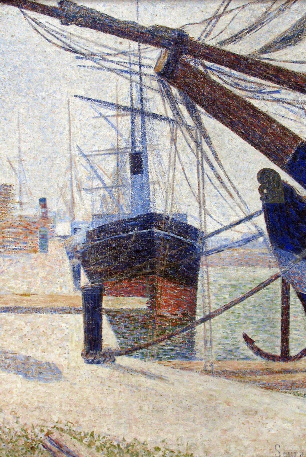 De haven van Honfleur – Georges Seurat