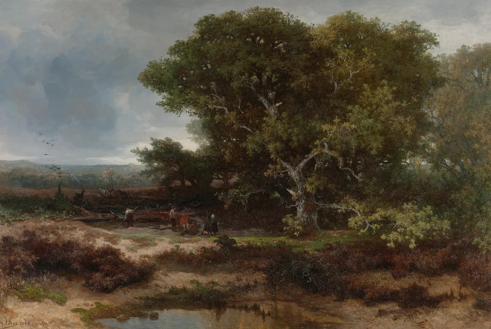 De heide bij Wolfheze – Johannes Warnardus Bilders