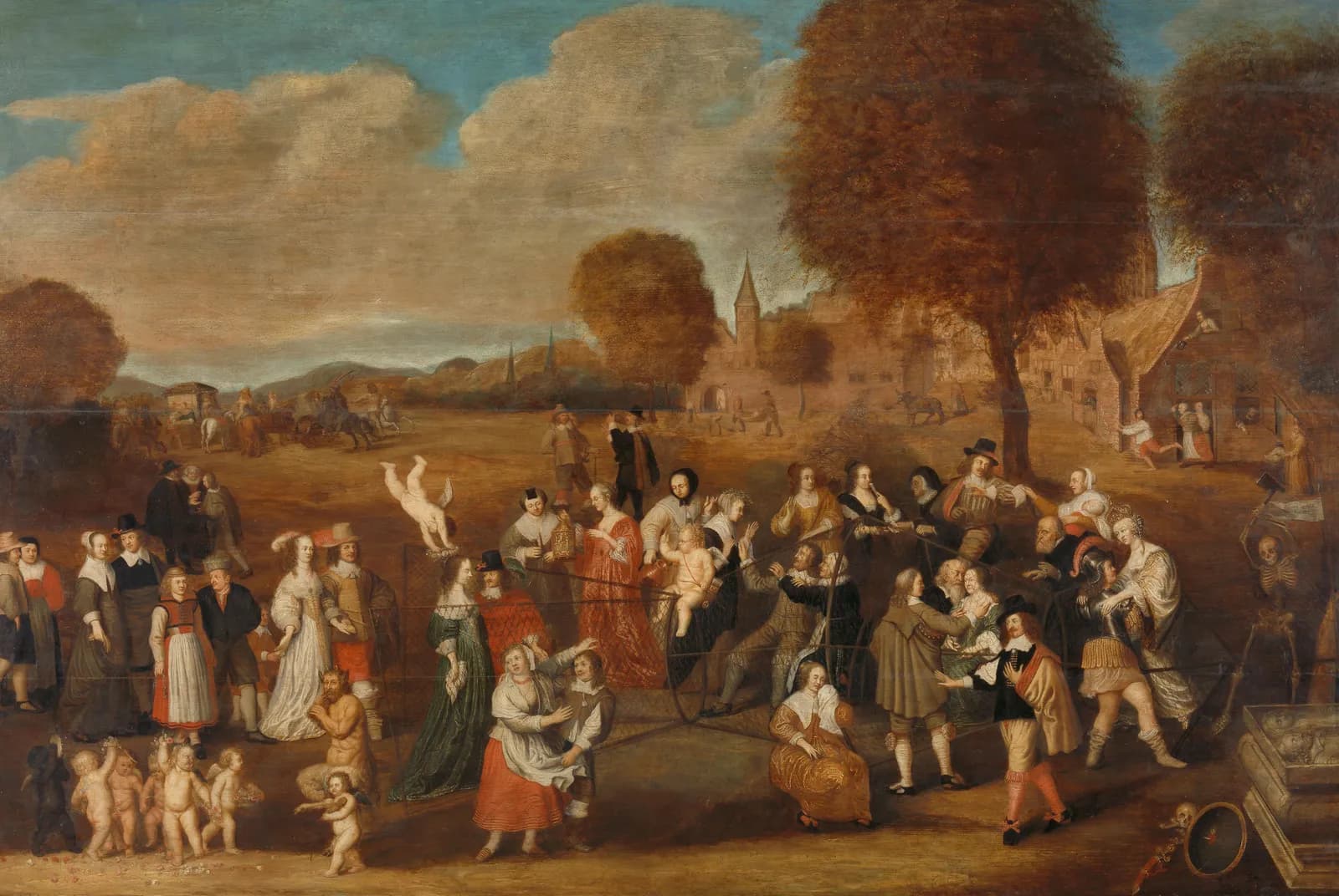 De huwelijksfuik: allegorie op het huwelijk – Hendrik Noorderwiel