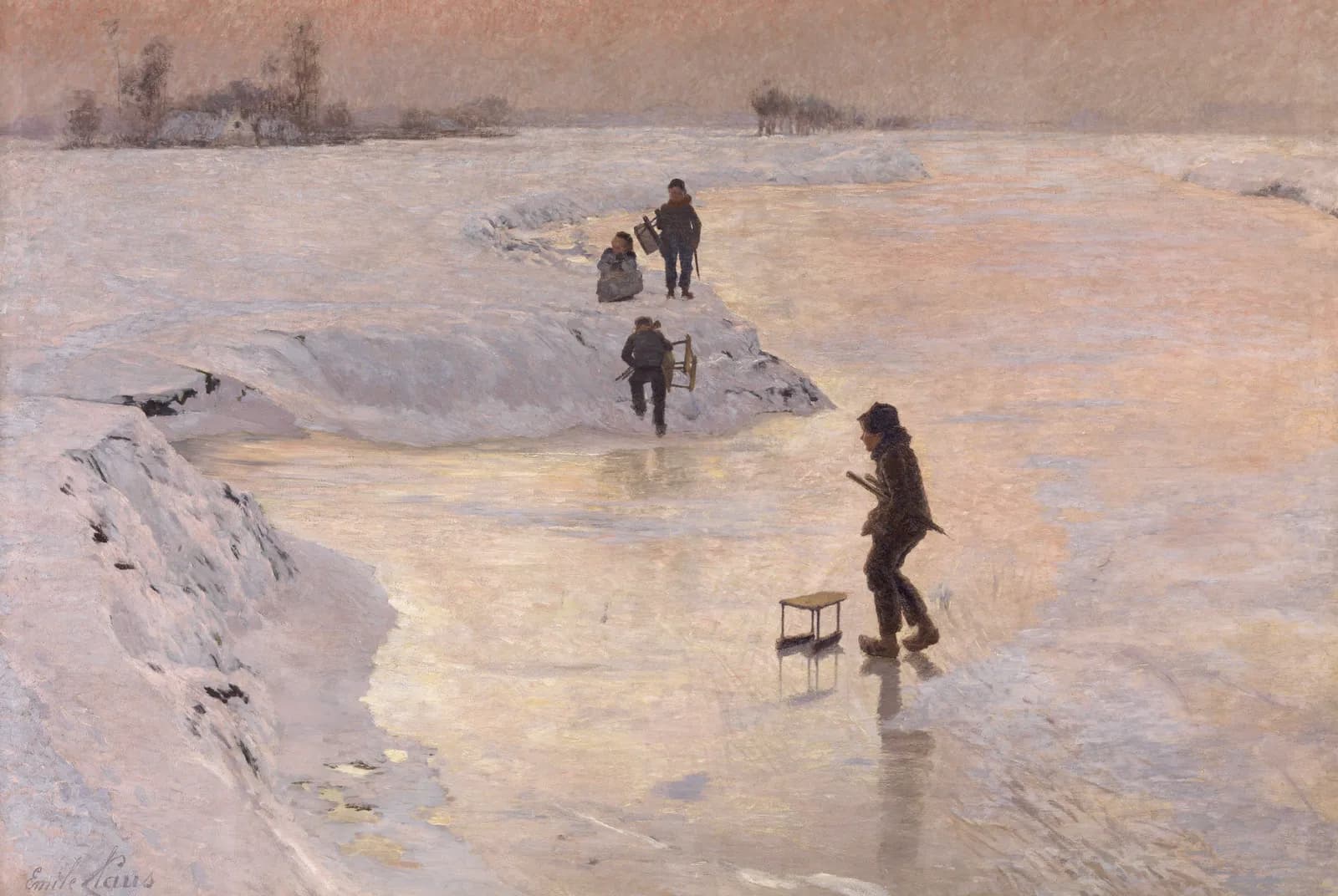 De ijsvogels – Emile Claus