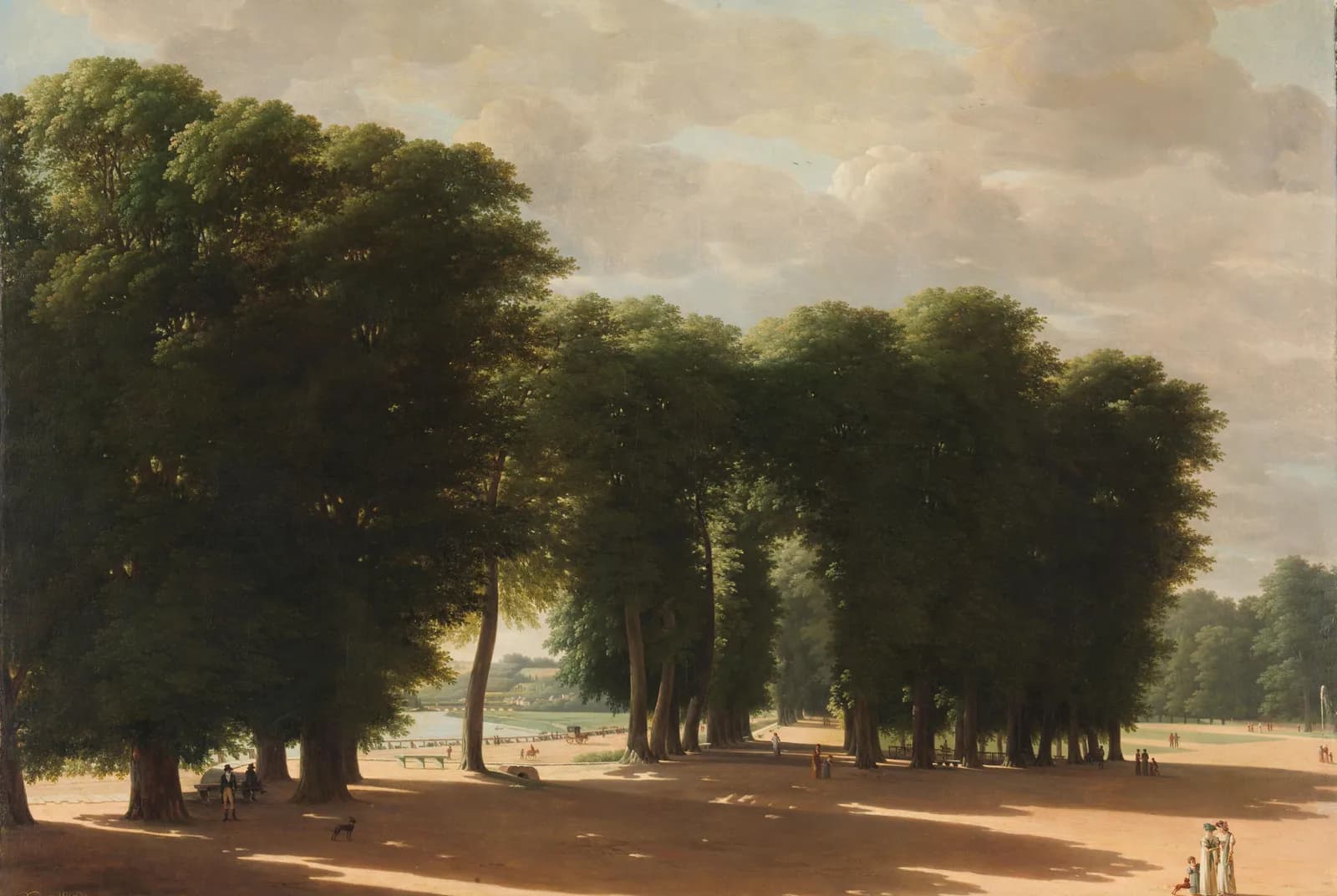 De ingang van het park van Saint-Cloud bij Parijs – Pieter Rudolph Kleyn