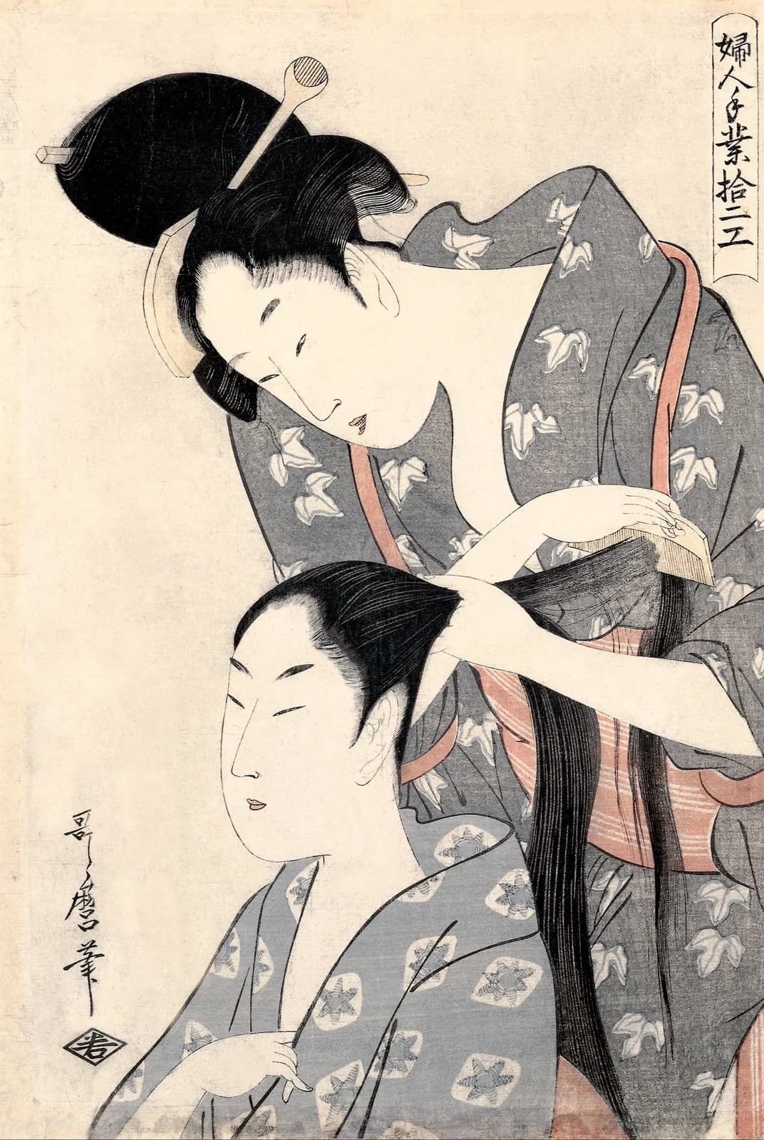 De kapster – Kitagawa Utamaro