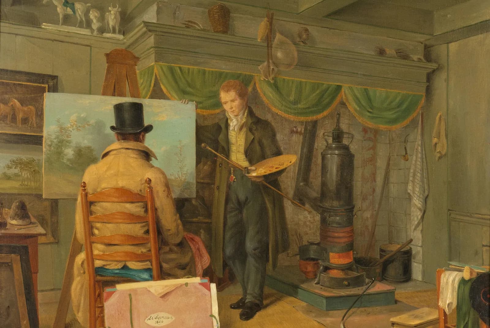 De kunstenaar in zijn atelier – Anthony Oberman