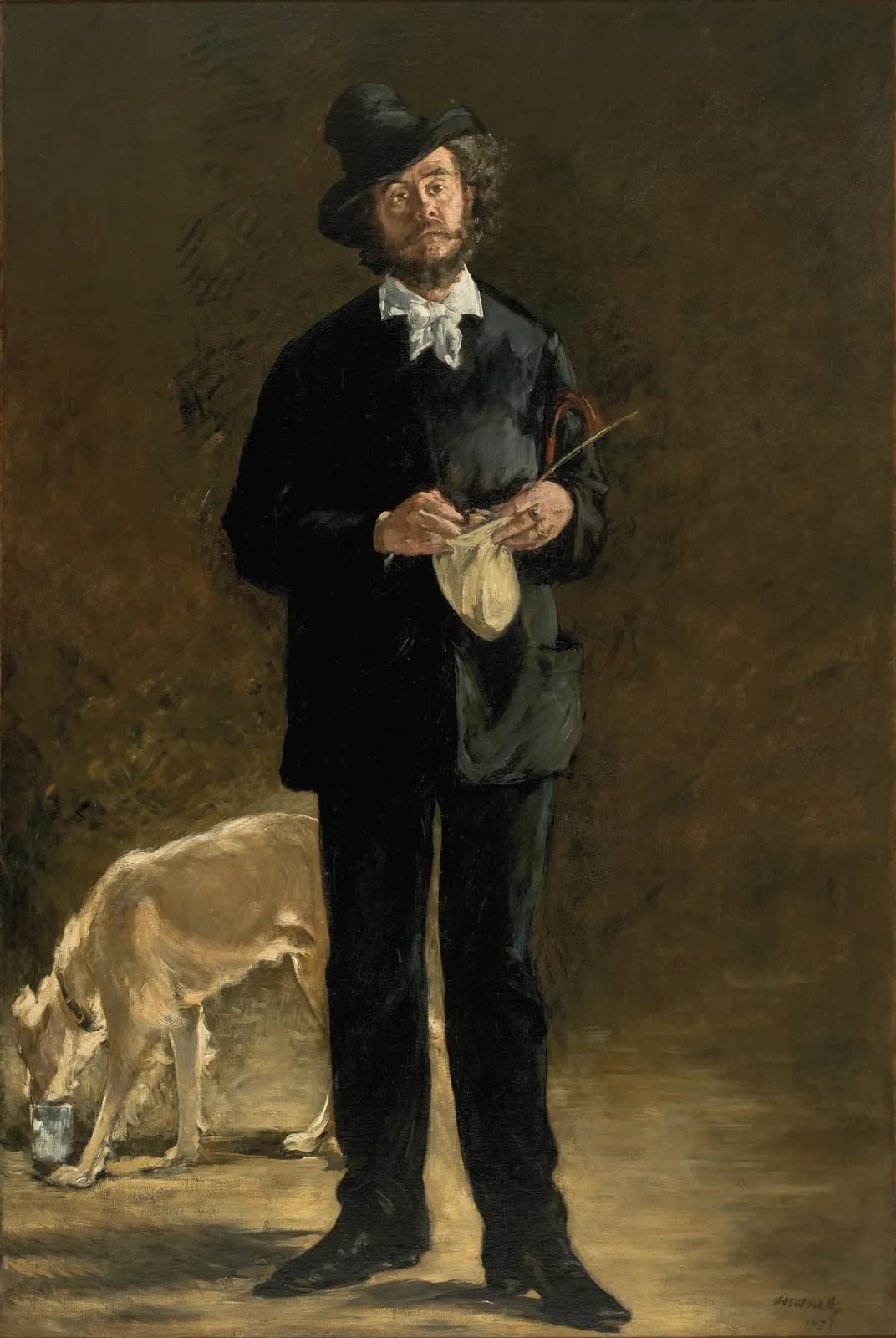 De kunstenaar (portret van Marcellin Desboutin) – Édouard Manet