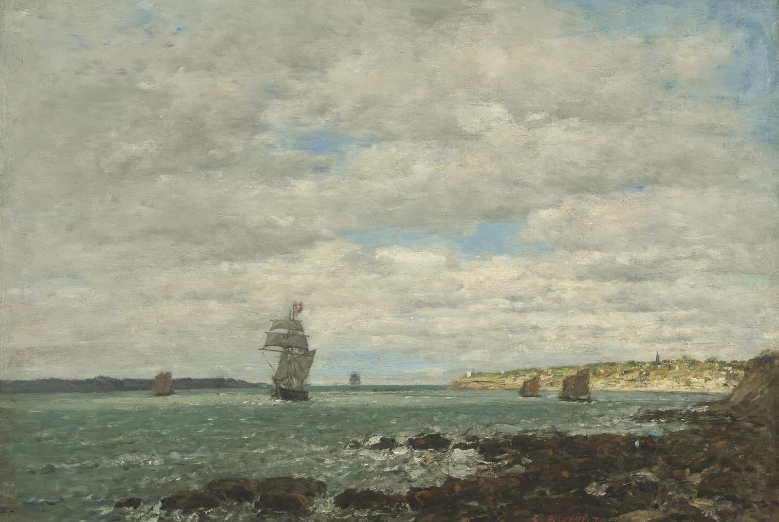 De kust van Bretagne – Eugène Boudin