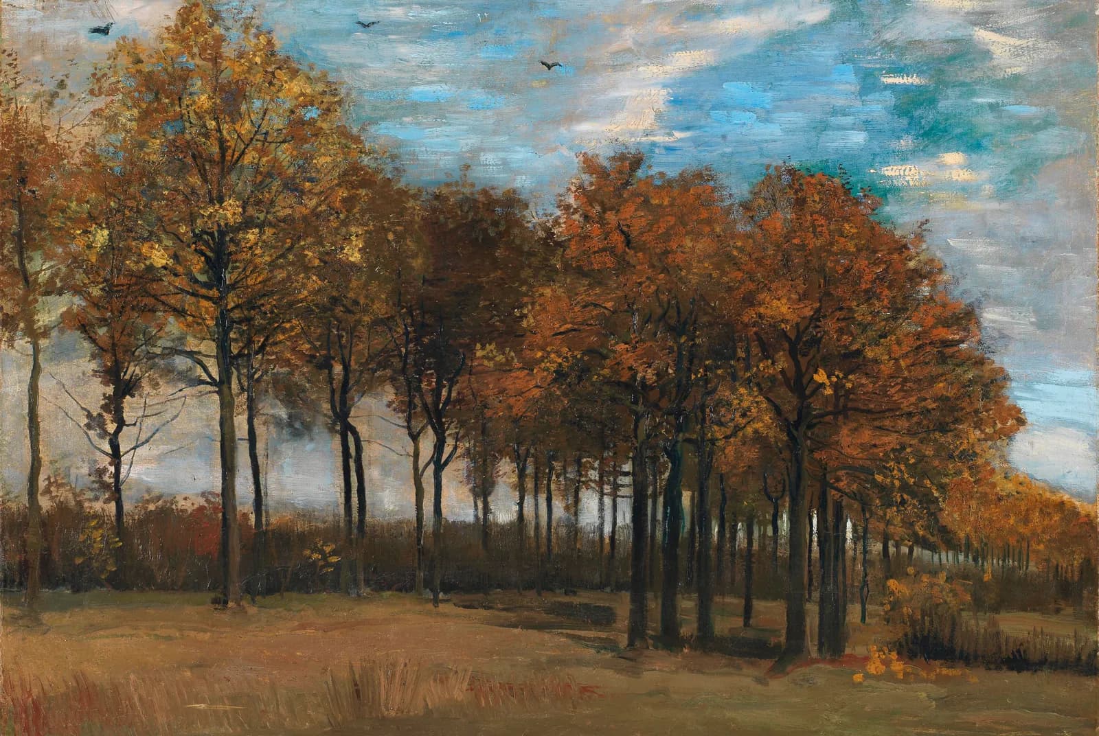 De laan in de herfst – Vincent van Gogh