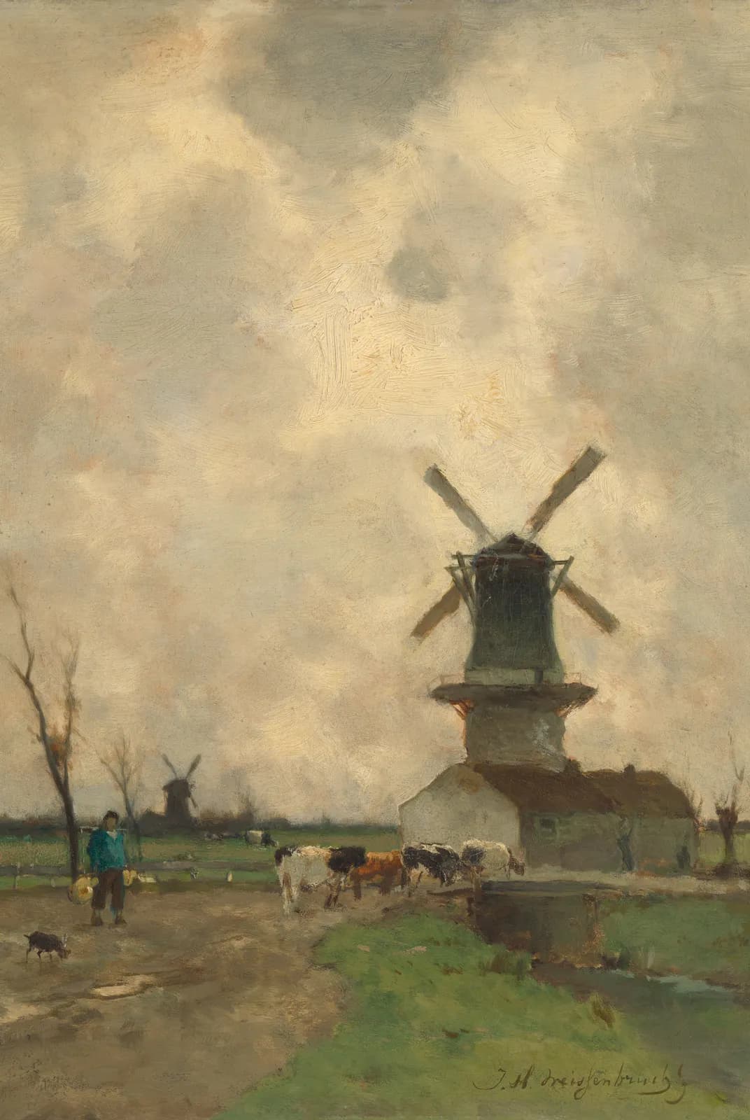 De molen – Hendrik Johannes Weissenbruch