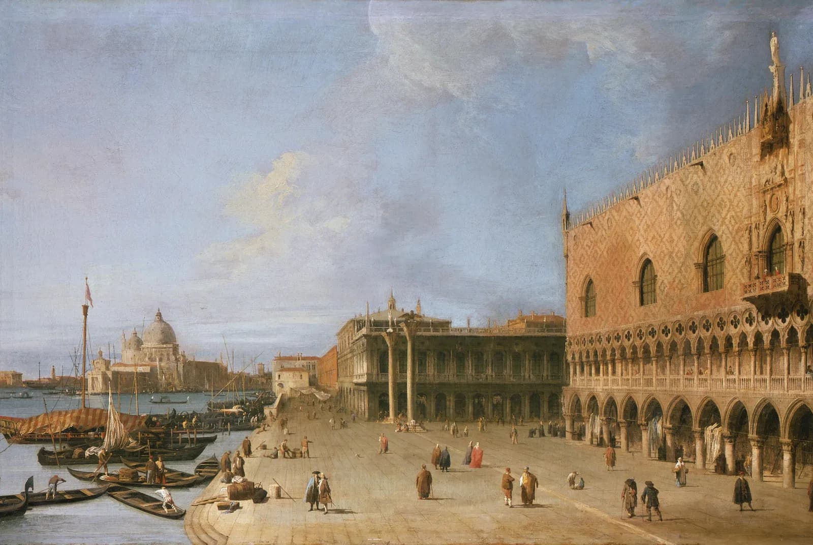 De Molo voor het Dogenpaleis – Canaletto