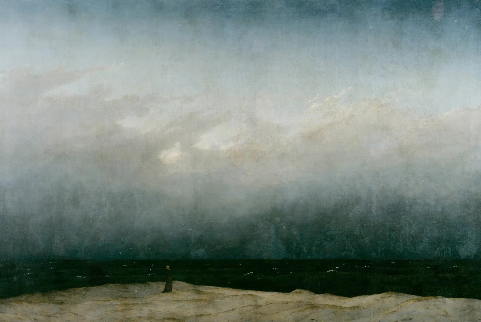 De monnik aan de zee (1808-10) – Caspar David Friedrich
