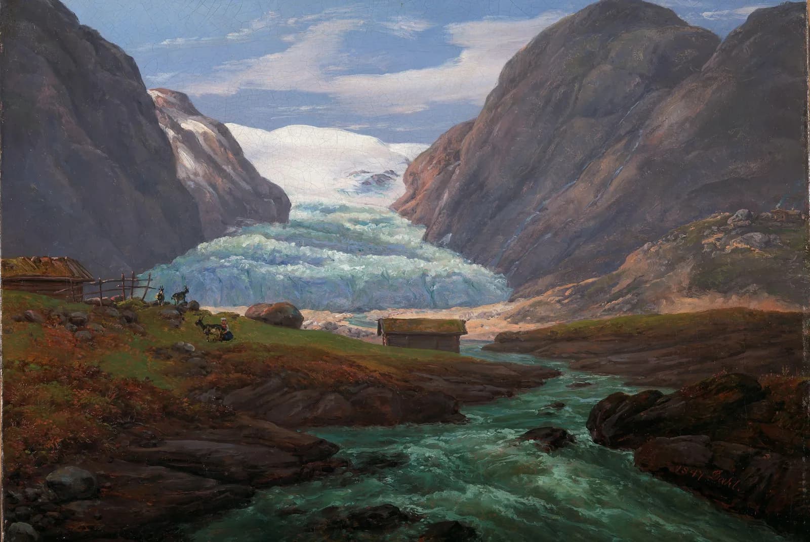De Nigardsbreen-gletsjer – Johan Christian Dahl