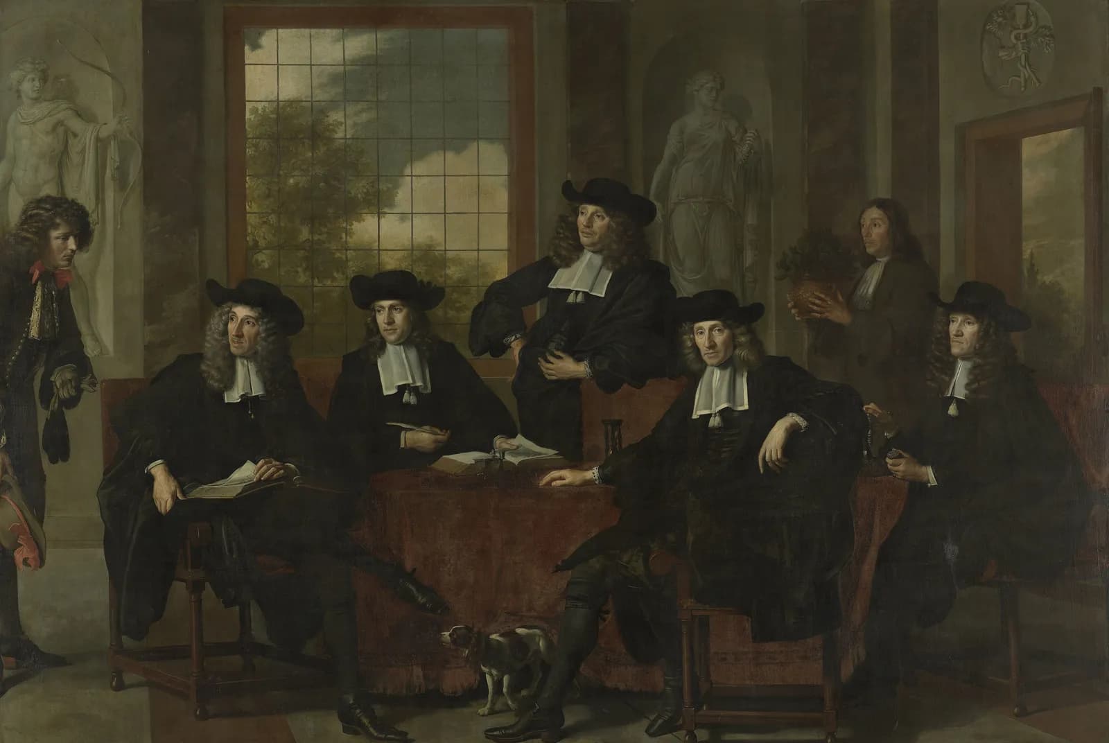 De overlieden van het Collegium Medicum in Amsterdam – Adriaen Tjercksz. Backer