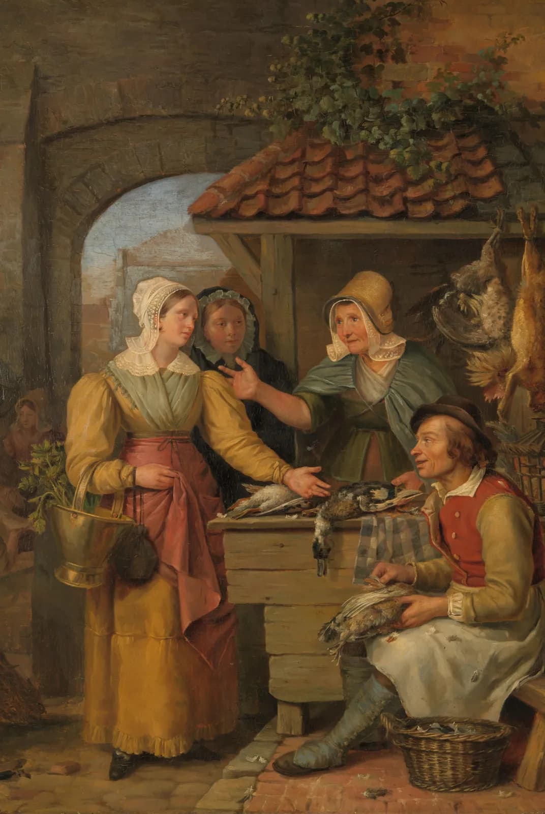 De poelierskraam – Willem Jodocus Mattheus Engelberts