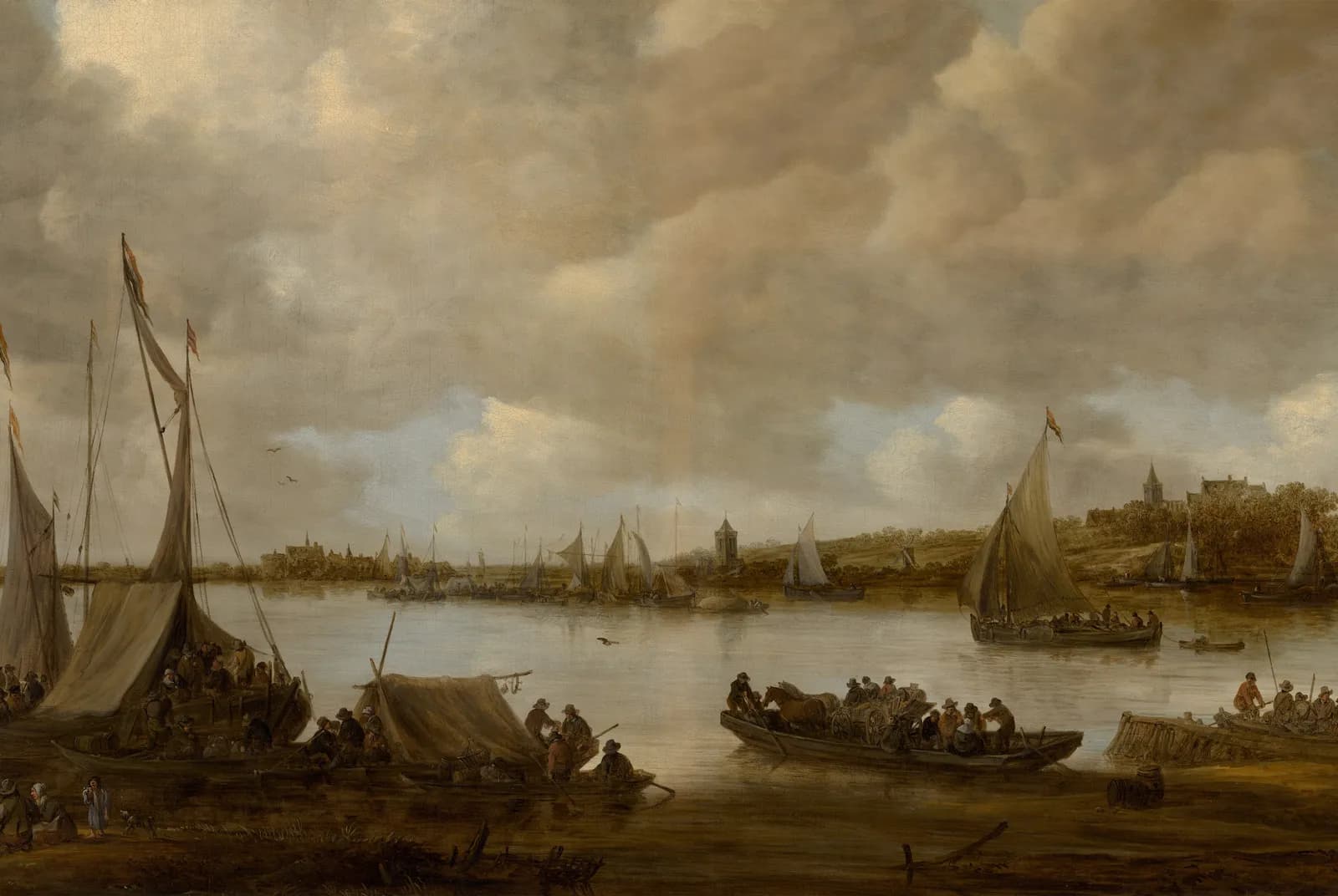 De Rijn bij Hoog-Elten – Jan van Goyen