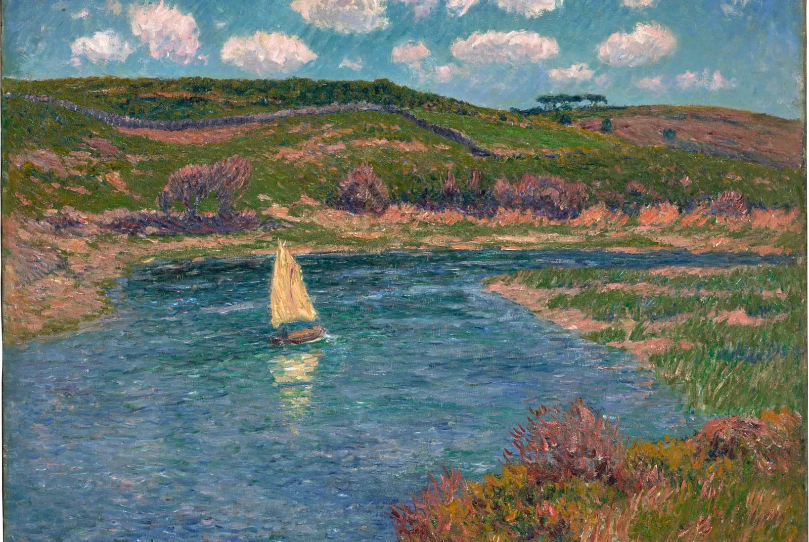 De rivier bij Pont-Aven in Finistère – Henry Moret