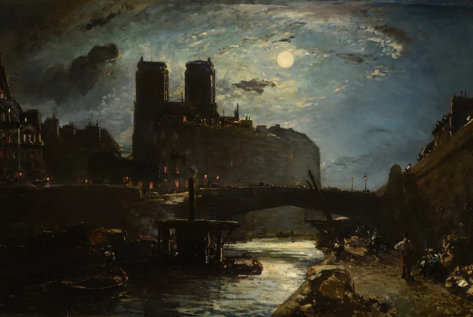 De Seine en Notre-Dame de Paris – Johan Barthold Jongkind