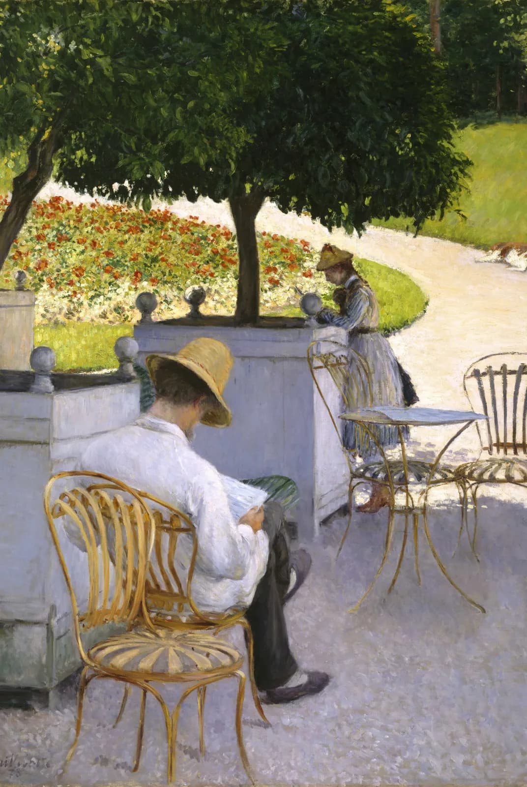 De sinaasappelbomen – Gustave Caillebotte