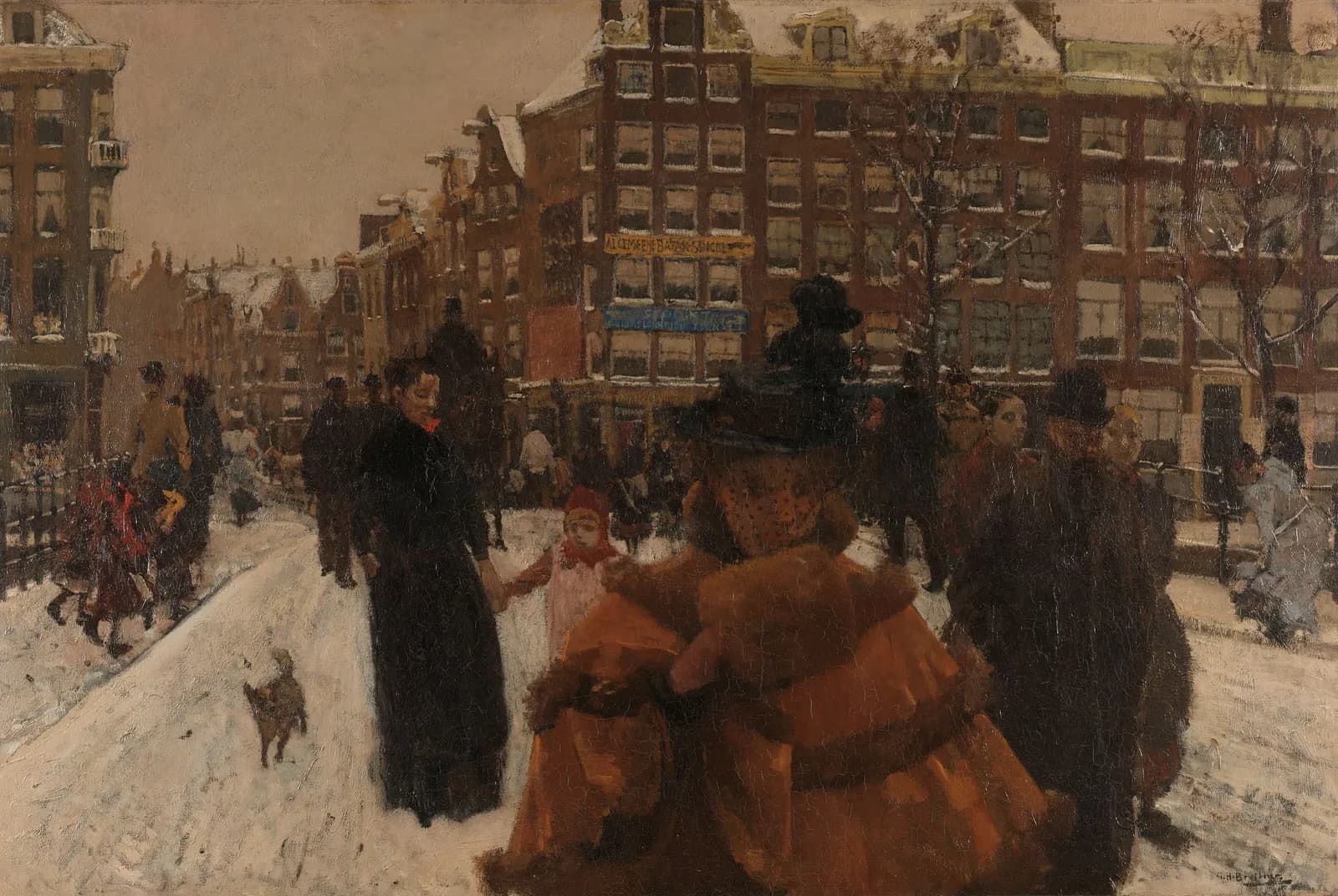 De Singelbrug bij de Paleisstraat – George Hendrik Breitner