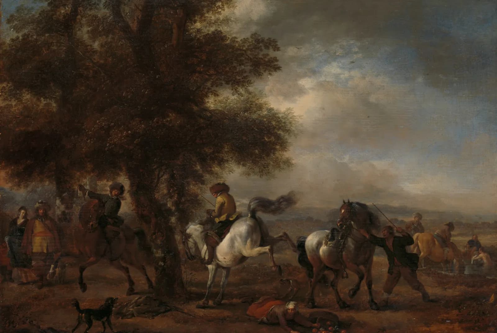 De slaande schimmel – Philips Wouwerman