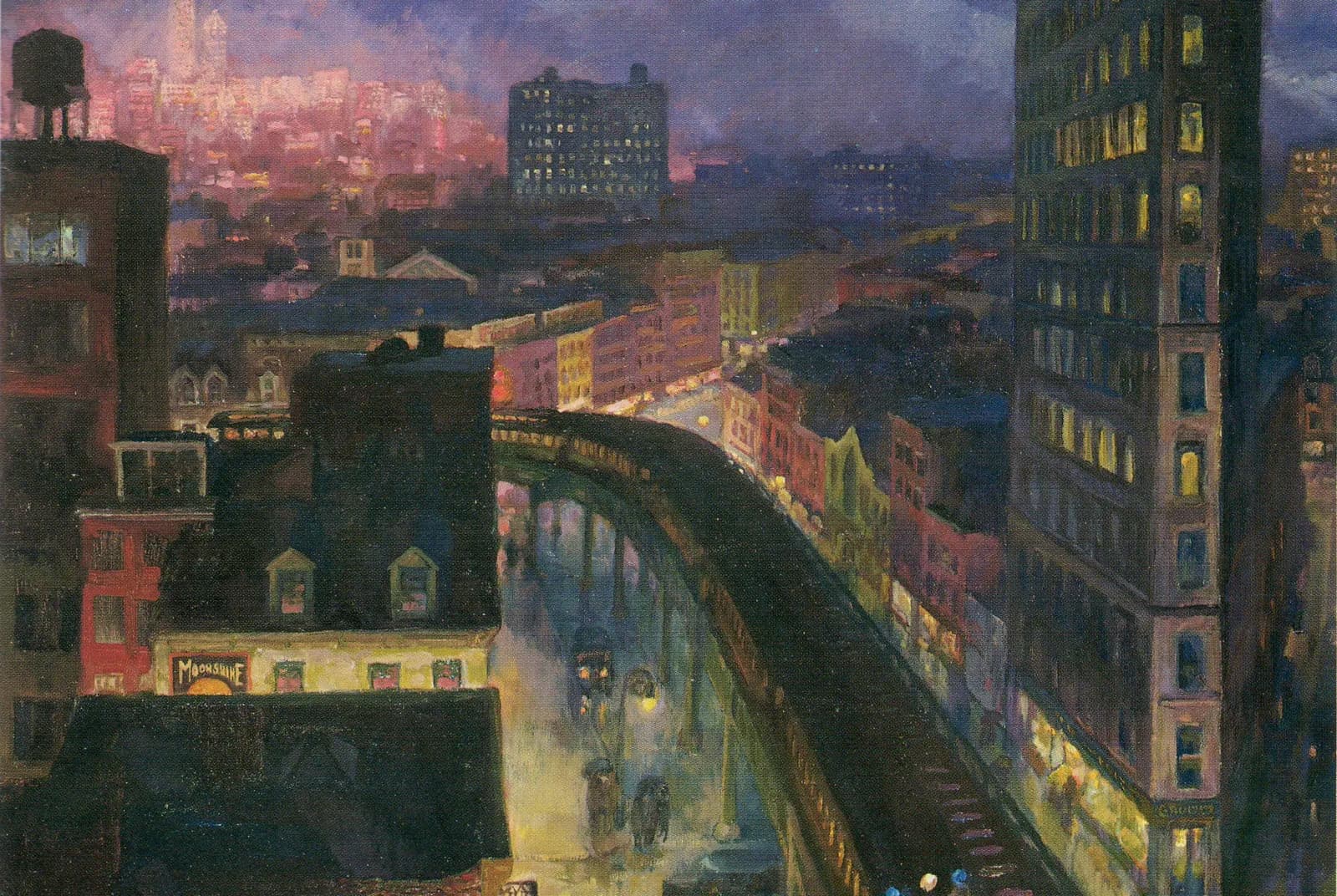 De stad, gezien vanuit Greenwich Village – John Sloan