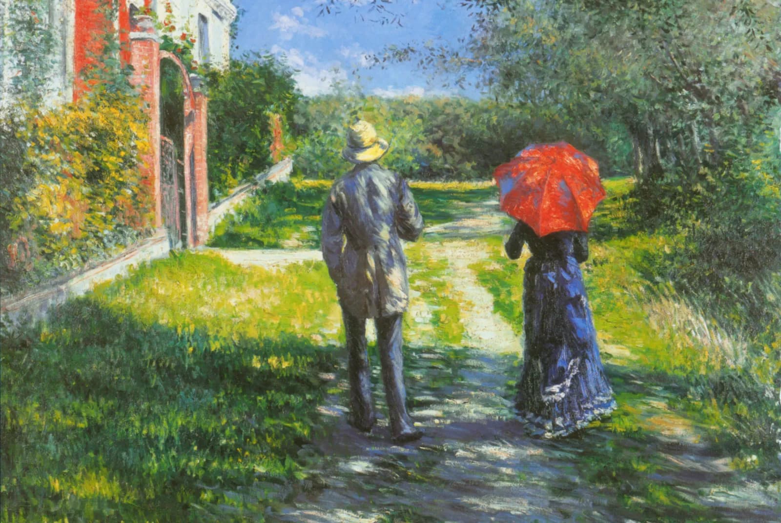 De stijgende weg – Gustave Caillebotte