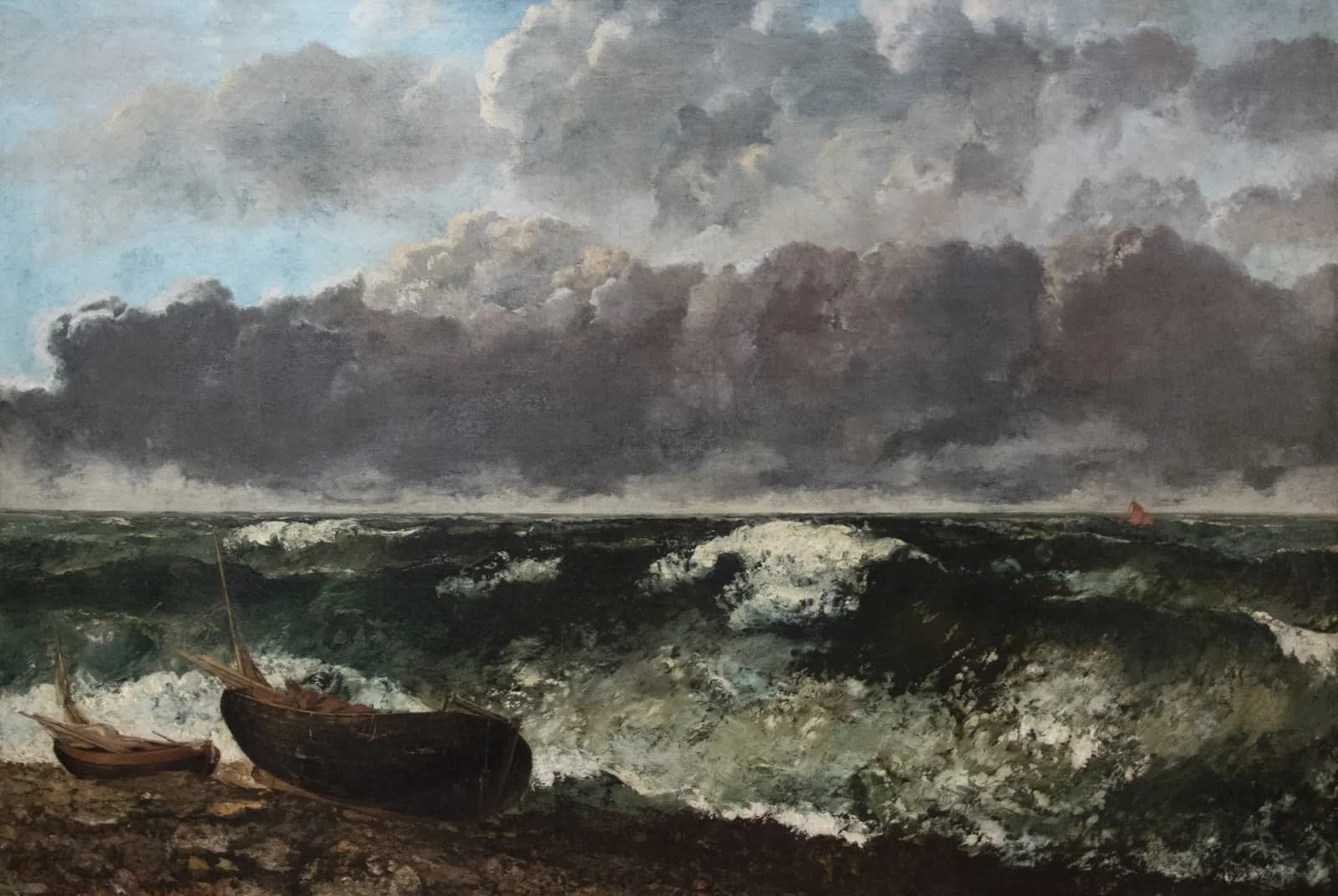 De stormachtige zee – Gustave Courbet