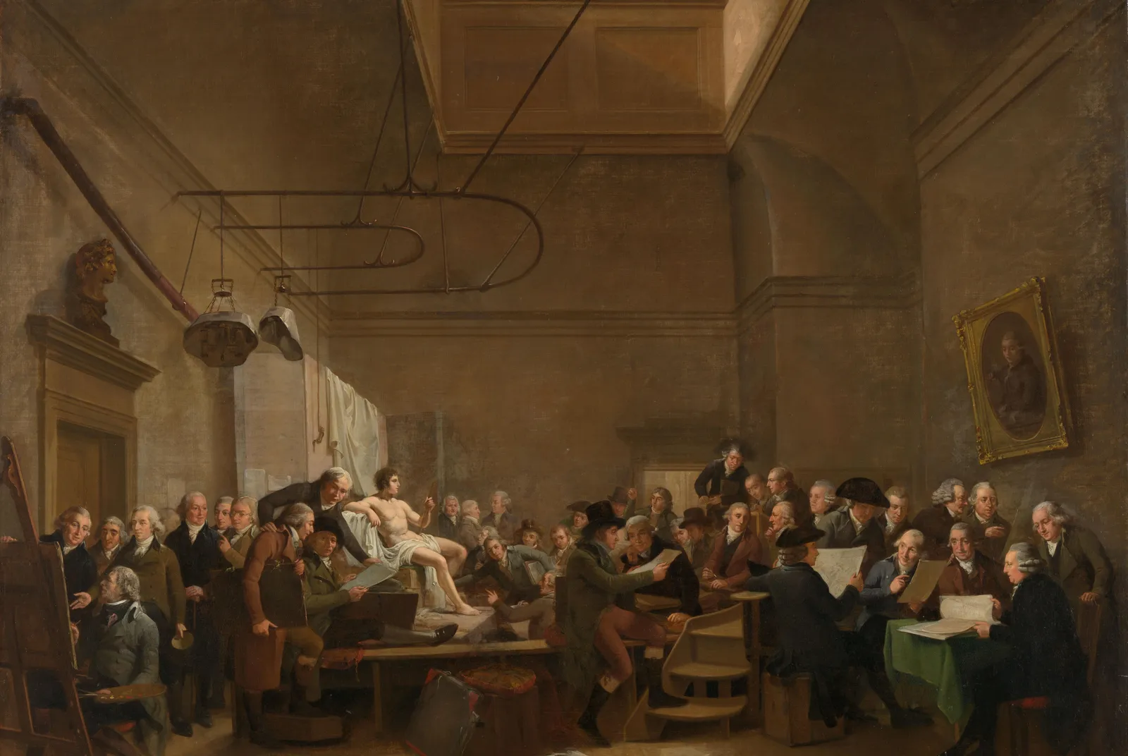 De tekenzaal van de maatschappij Felix Meritis in Amsterdam – Adriaan de Lelie