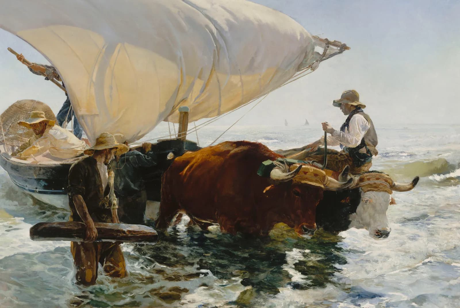 De terugkeer van de vissersboten – Joaquín Sorolla