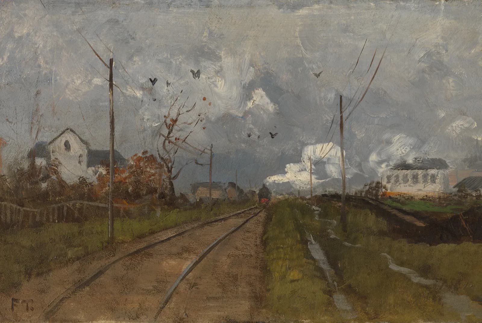 De trein komt aan – Frits Thaulow