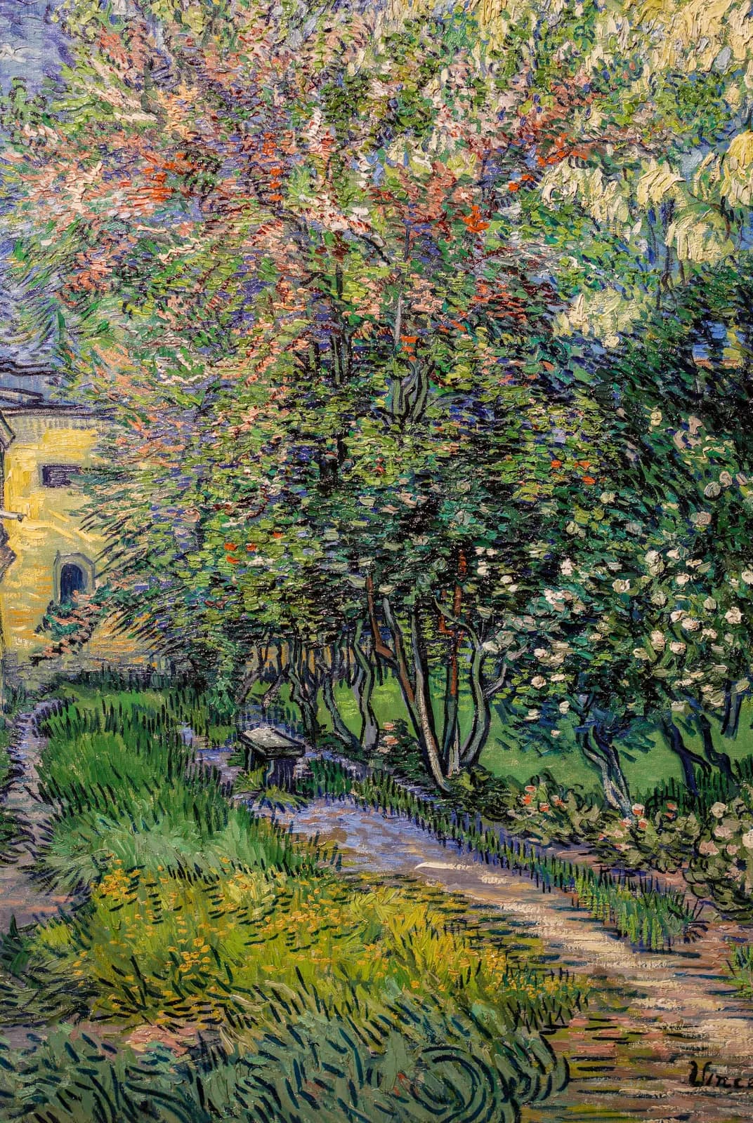 De tuin van het gesticht in Saint-Rémy – Vincent van Gogh