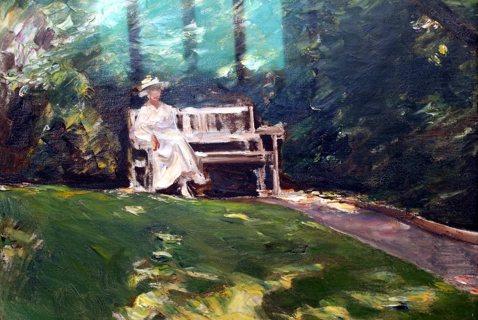 De tuinbank – Max Liebermann