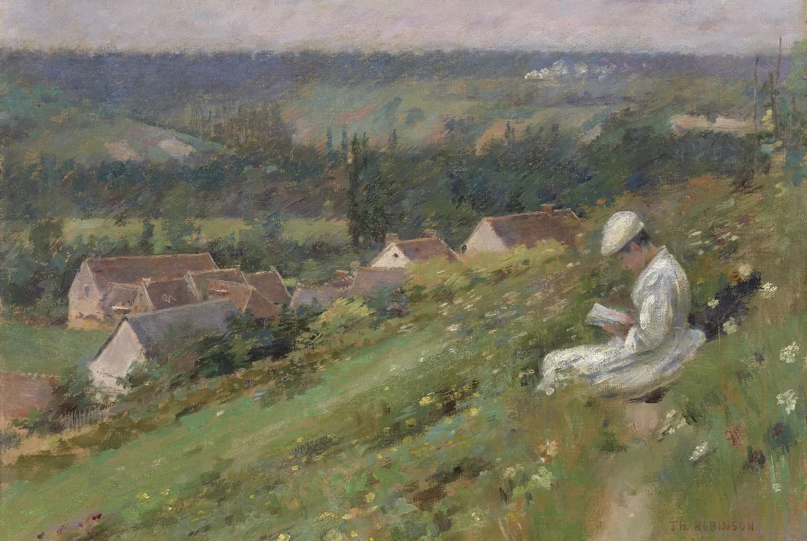 De vallei van Arconville – Theodore Robinson