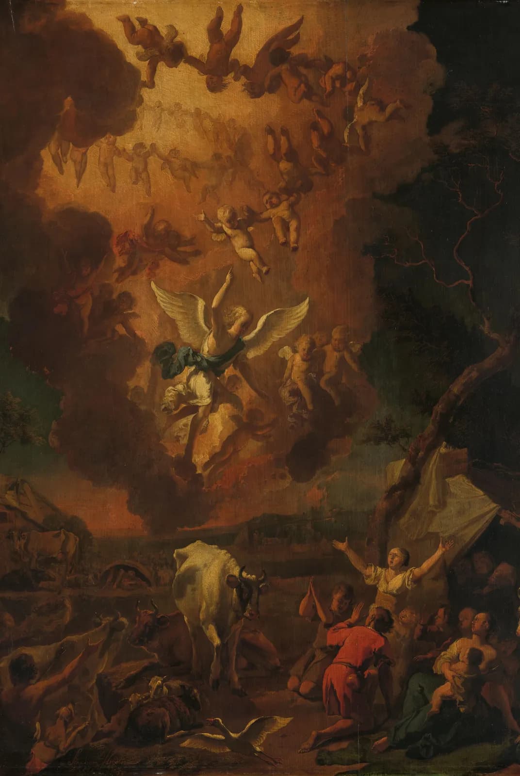 De verkondiging aan de herders – Abraham Daniëlsz. Hondius