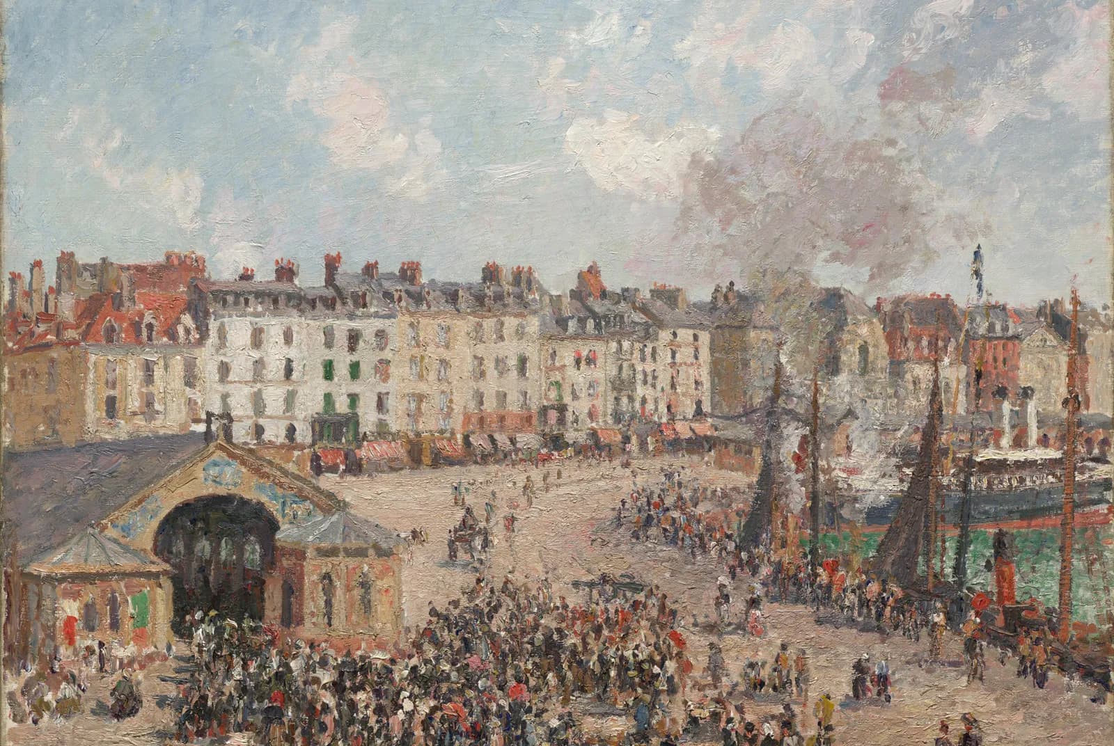 De vismarkt – Camille Pissarro