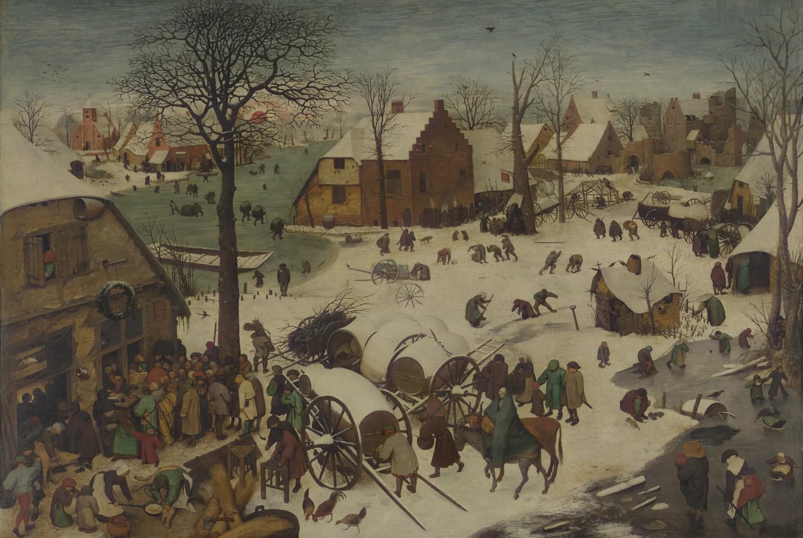 De volkstelling in Bethlehem – Pieter Bruegel de Oude
