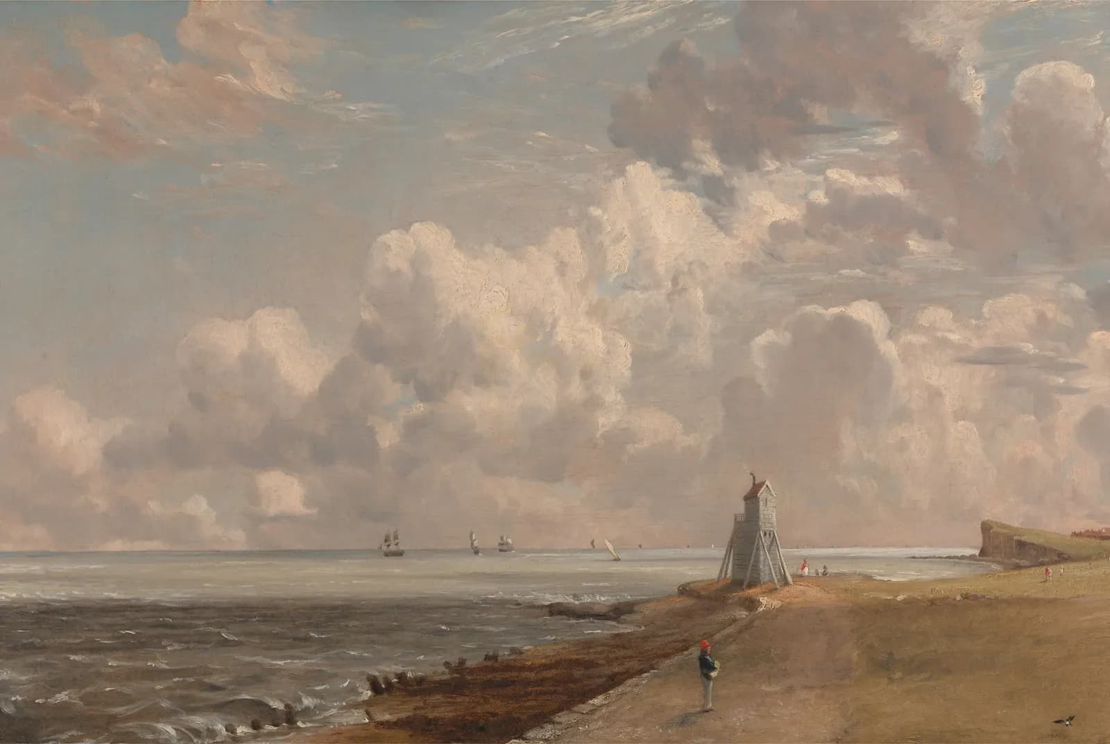 De vuurtoren van Harwich – John Constable
